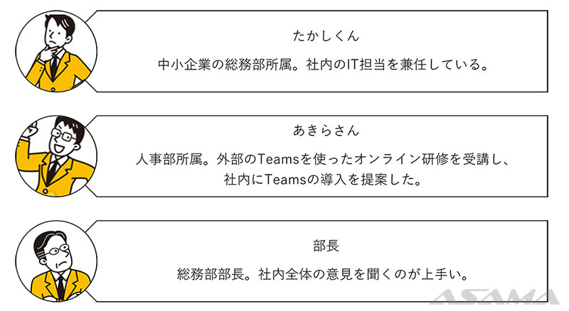 今回の登場人物