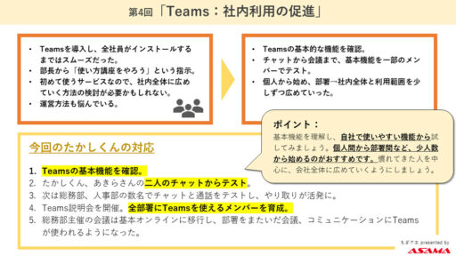 第4回「Teams:社内利用の促進」
