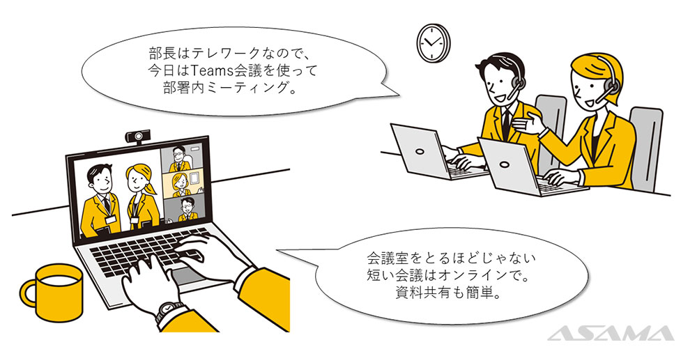 少人数から、Teamsを積極的に使っていきましょう！